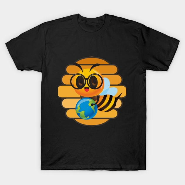 cute bee travel T-Shirt by funnyd